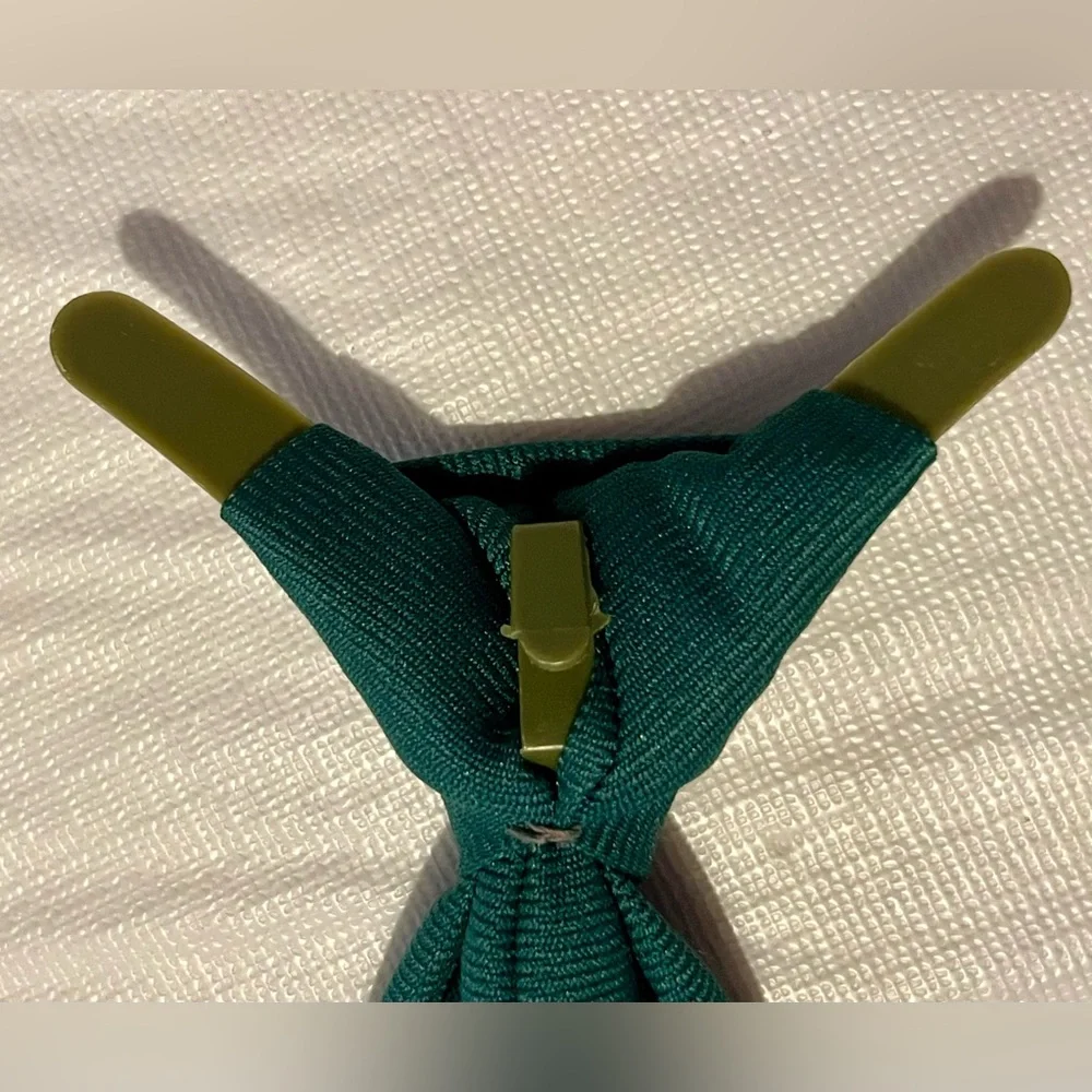 Green Tie with Embroidered Winnie the Pooh Bear
